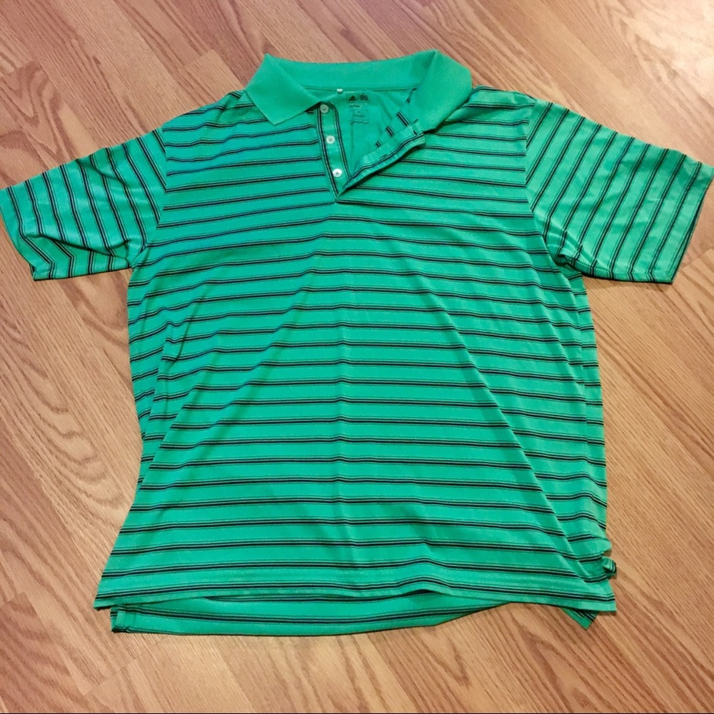 Adidas ClimaLite Green Polo Shirt